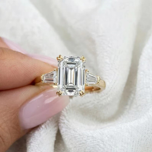 5ct emerald cut lab - emerald,