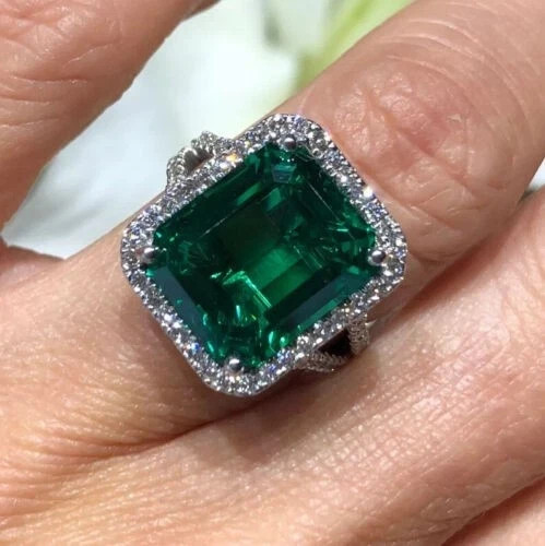 5ct emerald cut - cut, simulated